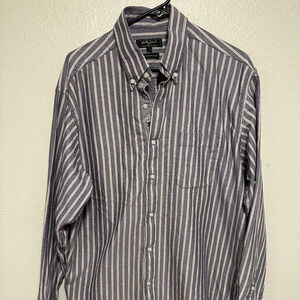 Bobby Jones 100% Cotton Long Sleeve Striped Golf Shirt, Men’s Size X-Large